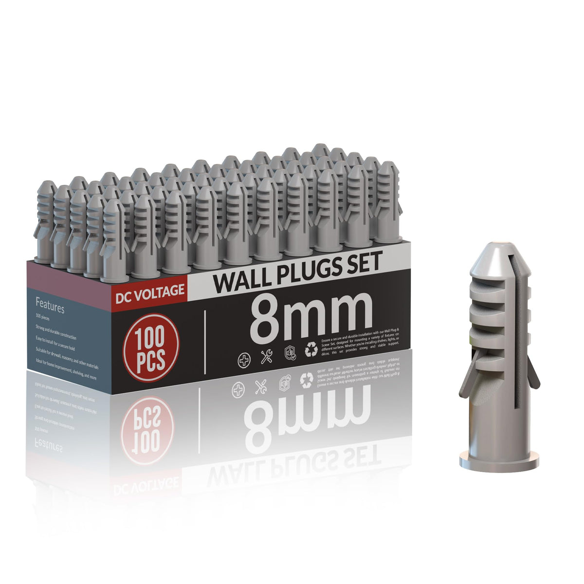 Wall Plugs Plasterboard,Raw Screw Plugs Fish Type Extension Raw Plugs