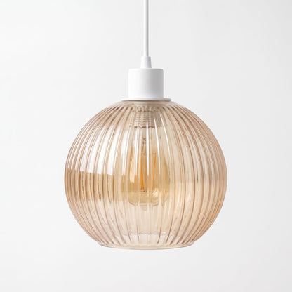 Amber Glass Lamp Shade Pendant Light Replacement~4081