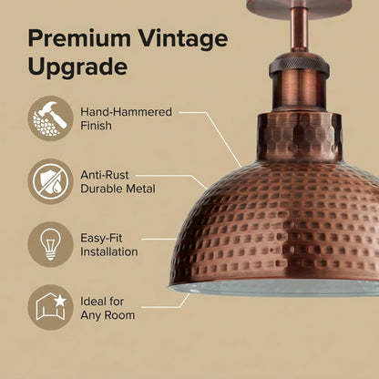Industrial Modern Semi Flush Mount Ceiling Light~4064