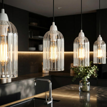 2Pack Glass Lamp Shade E27 Easy Fit Ceiling Pendant~4111