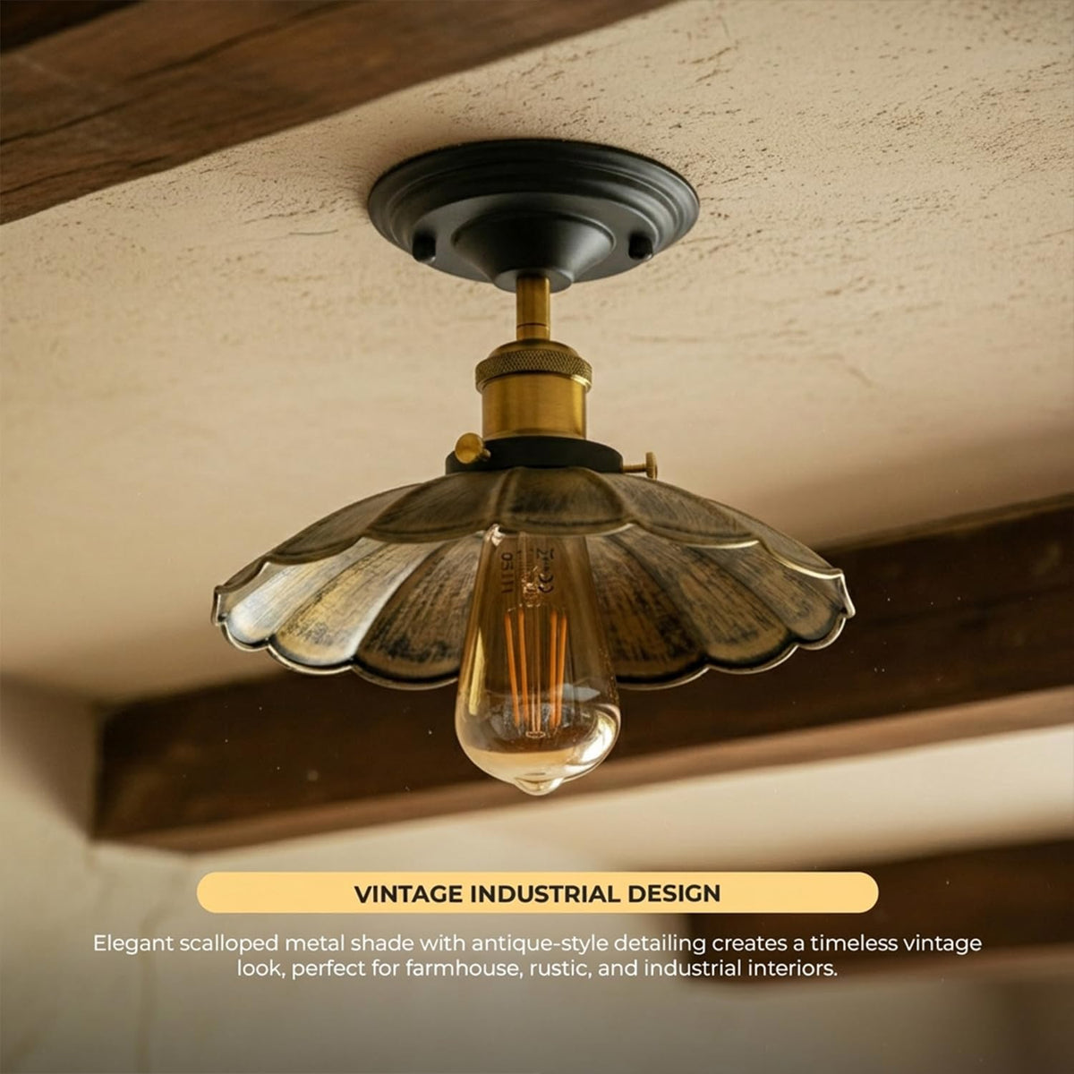 Semi flush mount ceiling light living room