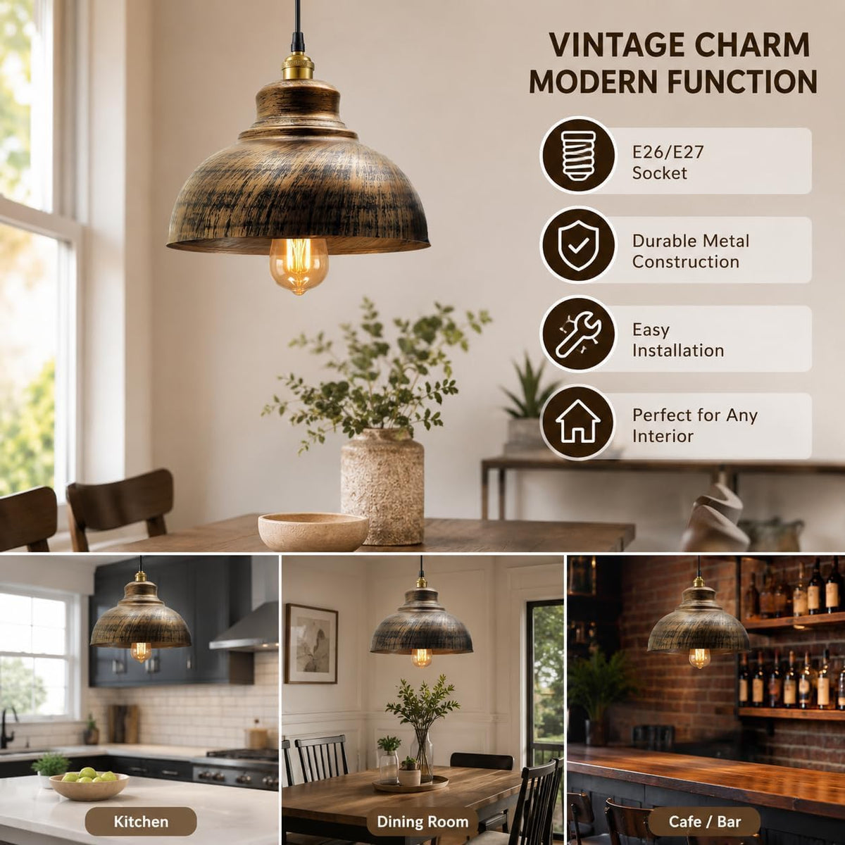 2Pack 29cm Lamp Shade,Pendant Ceiling Light Shade~4080