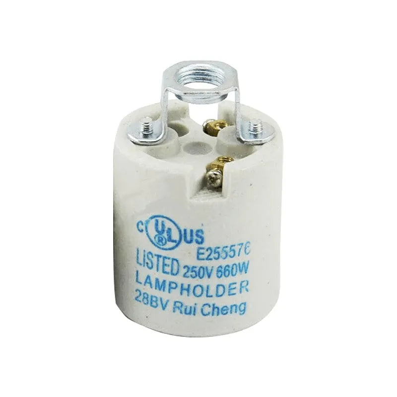 E27 Edison Screw White Ceramic Porcelain Bulb Holder: A Touch of Classicism-Application image