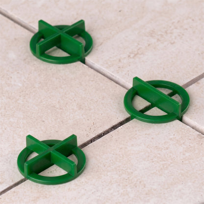 100 Pack Reusable Tile Spacers for Floor & Wall Tiling~4072