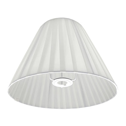 Modern Fabric coolie Lampshade- White 1