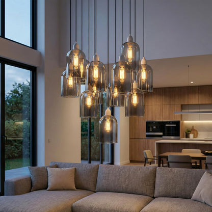 2Pack Glass Lamp Shade E27 Easy Fit Ceiling Pendant~4111