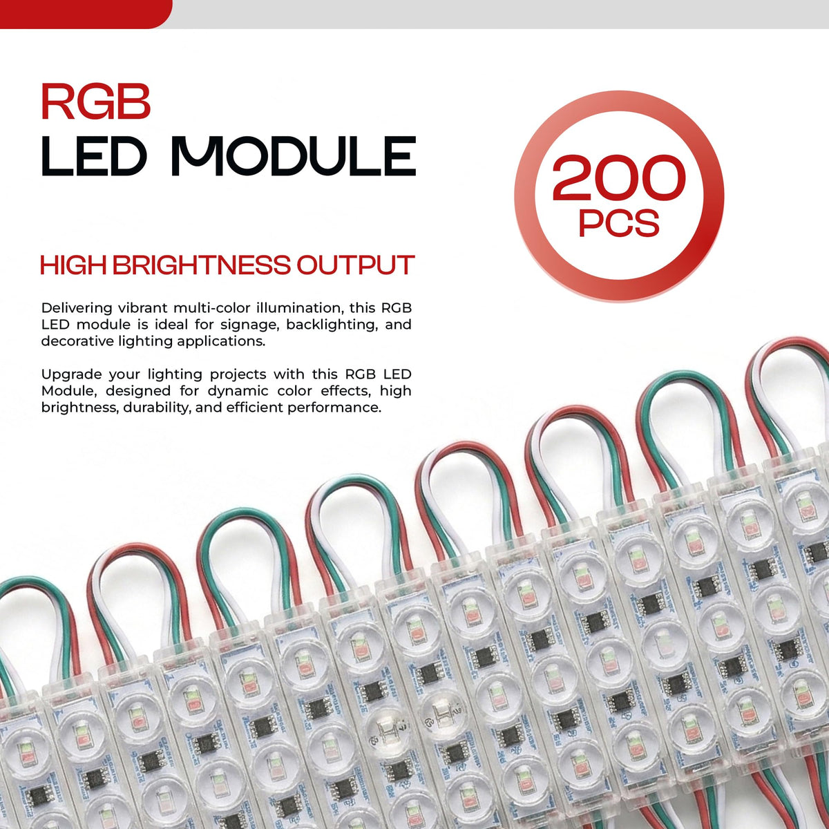 200pcs Injection LED Module for Signs 1.5W DC12V~4105