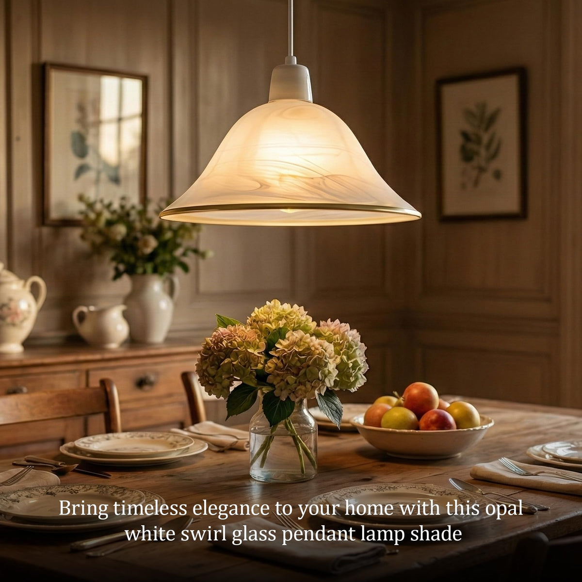 pendant glass lampshade lamp
