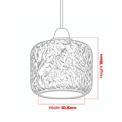 2Pack Glass Lamp Shade E27 Easy Fit Ceiling Pendant~4111