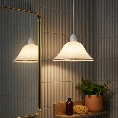 pendant glass lampshade lamp