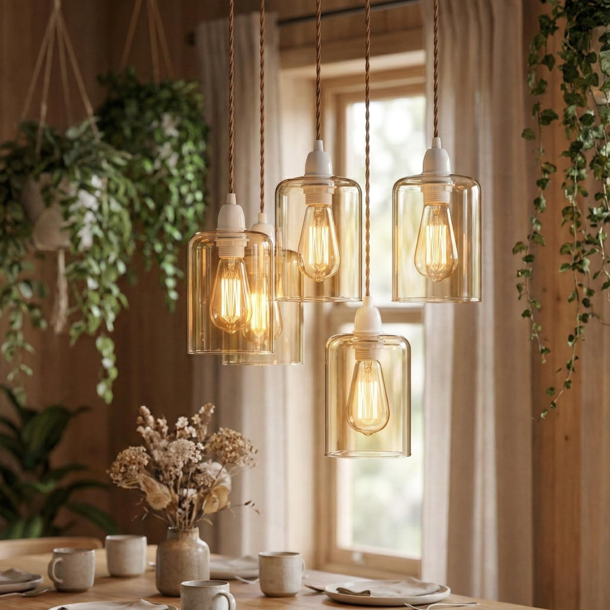 Glass Lamp Shade | Modern Ceiling Pendant Shade~4115