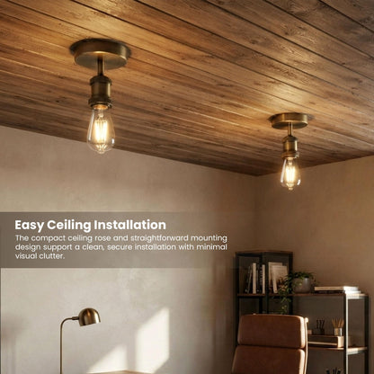 brass ceiling light fitting