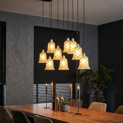 modern glass lamp shade ribbed