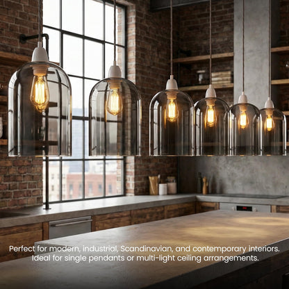2Pack Glass Lamp Shade E27 Easy Fit Ceiling Pendant~4111
