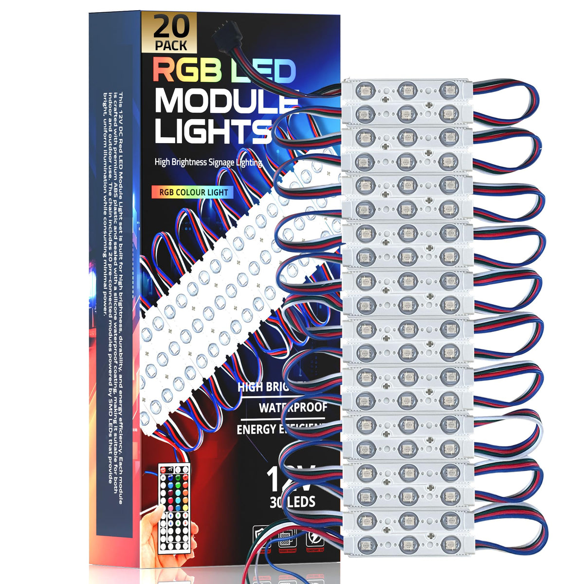 12V 1.5W LED Module Light IP65 Waterproof 10/20 Pcs~4148