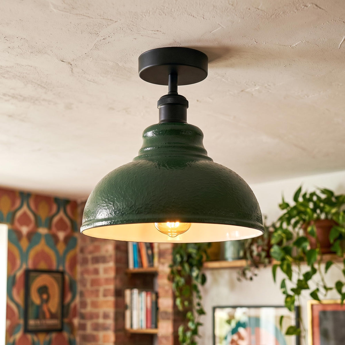 semi ceiling light mount flush