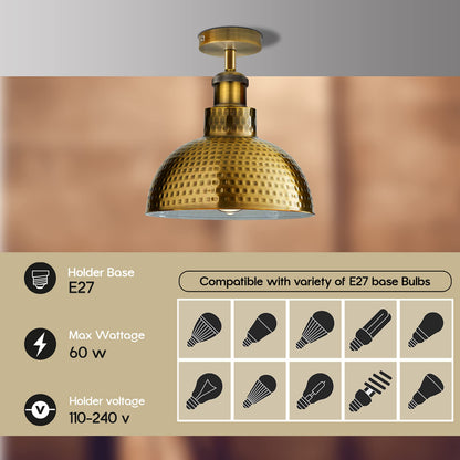 Industrial Modern Semi Flush Mount Ceiling Light~4064