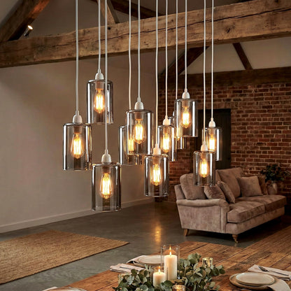 2Pack Glass Lamp Shade E27 Easy Fit Ceiling Pendant~4111