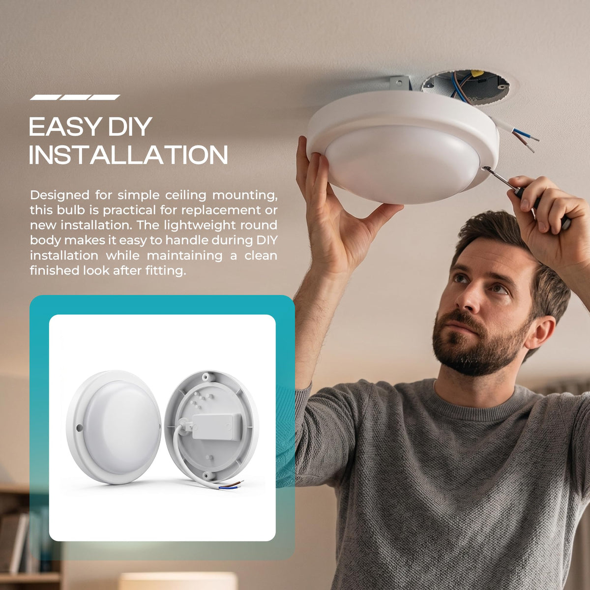 round led light for bedroom