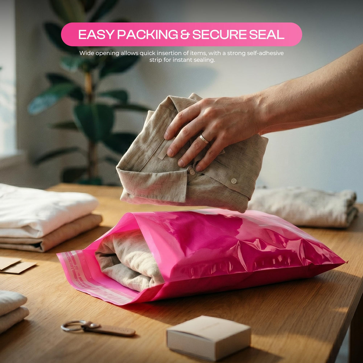 60 Mixed Size Plastic Self Seal Mail Postage Bags ~4074