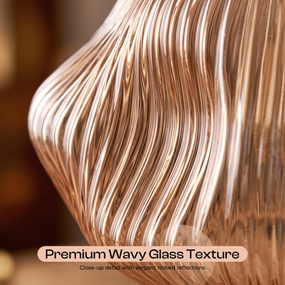 Amber Glass Lamp Shade Pendant Light Replacement~4081