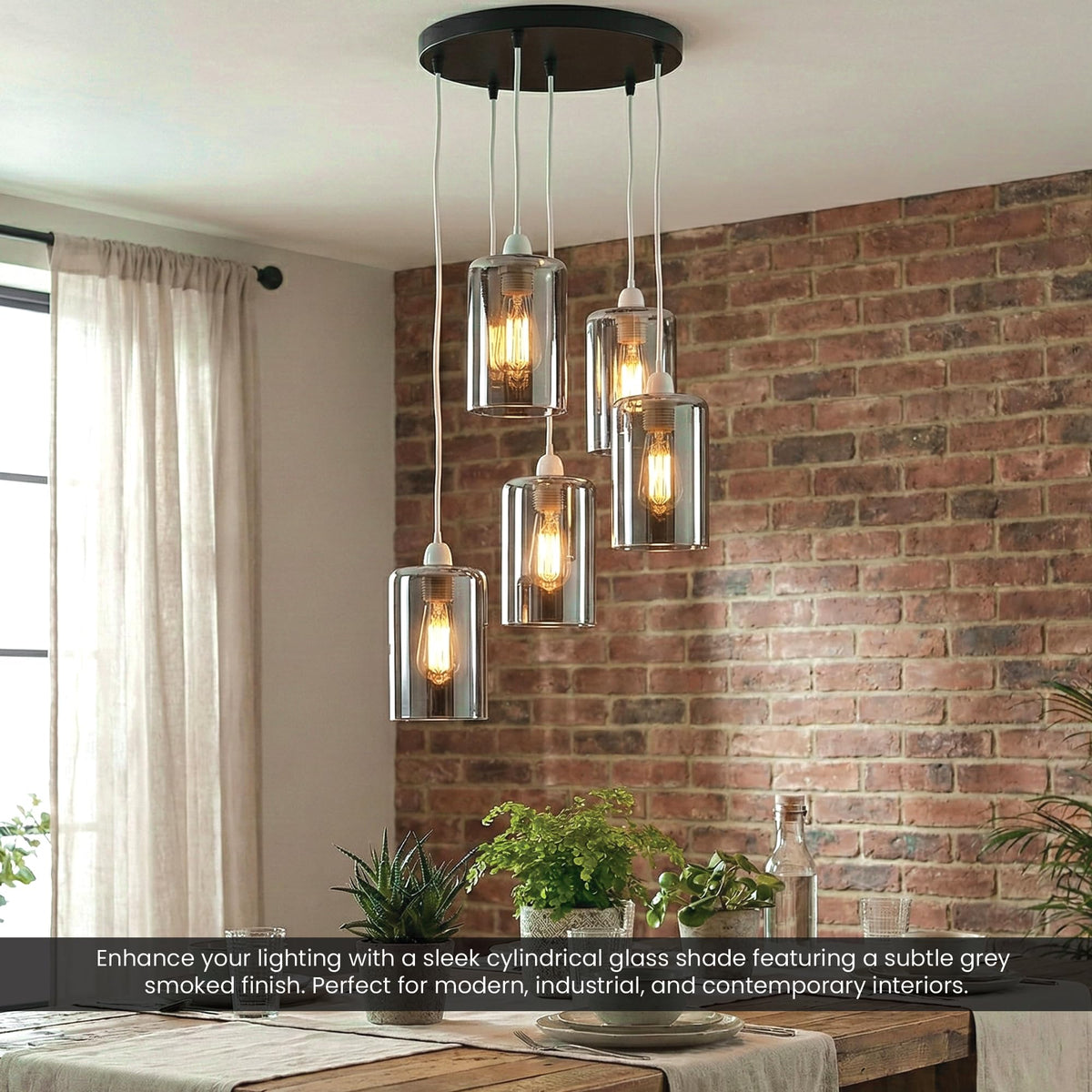 2Pack Glass Lamp Shade E27 Easy Fit Ceiling Pendant~4111