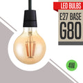E27 4W G80 Dimmable LED Vintage Filament Classic Light Bulb~2639 - Vintagelite