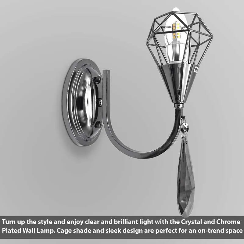 Candle lamp with Crystal diamond shade -Application image 