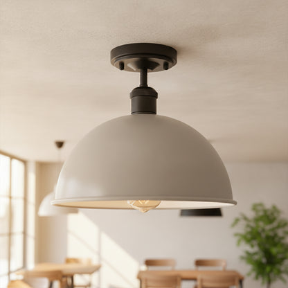 Industrial LED Semi Flush Mount E27 Ceiling Light~4152