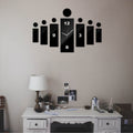 Luxury 3D Decal Wall Clock Modern Design ~3646