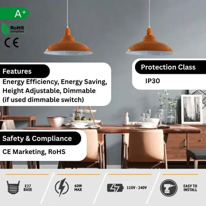 E27 Hanging Lights For Kitchen Island ~ 3173