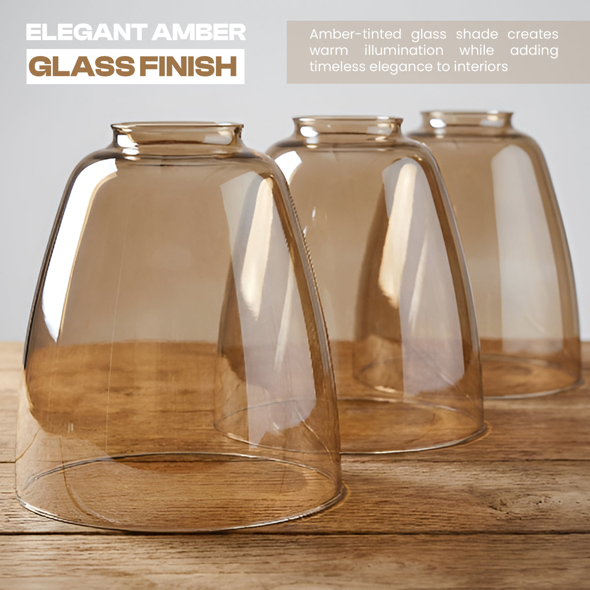 2Pack Glass Lamp Shade E27 Easy Fit Ceiling Pendant Light Shade~4112