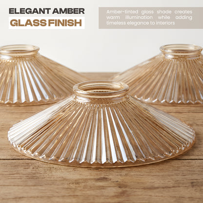 2Pack Glass Lamp Shade E27 Easy Fit Ceiling Pendant Light Shade~4112
