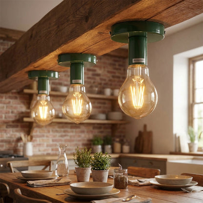Vintage Flush Mount Ceiling Lighting~1961