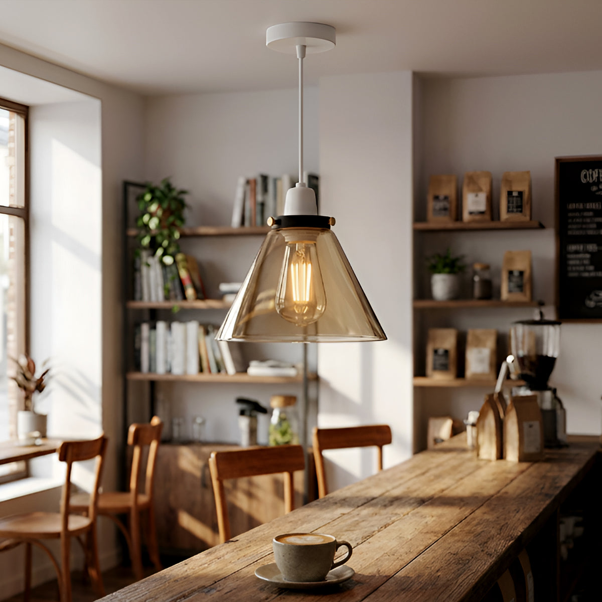 2Pack Glass Lamp Shade E27 Easy Fit Ceiling Pendant Light Shade~4112