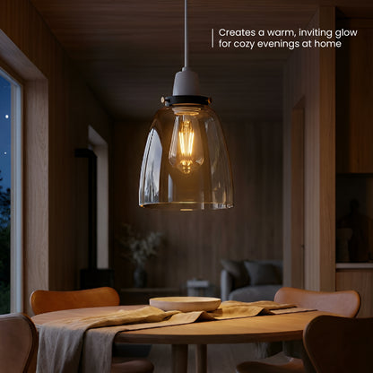 2Pack Glass Lamp Shade E27 Easy Fit Ceiling Pendant Light Shade~4112