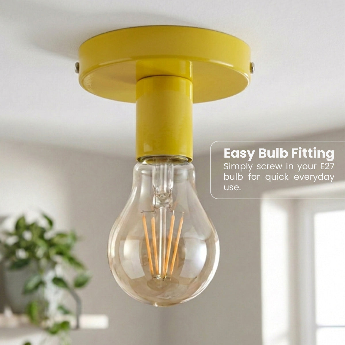 Vintage semi flush mount ceiling light
