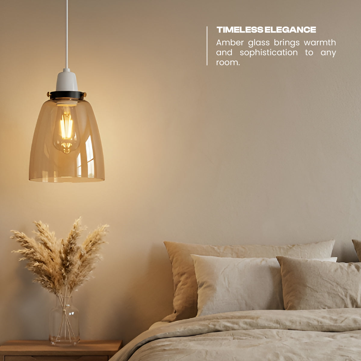 2Pack Glass Lamp Shade E27 Easy Fit Ceiling Pendant Light Shade~4112