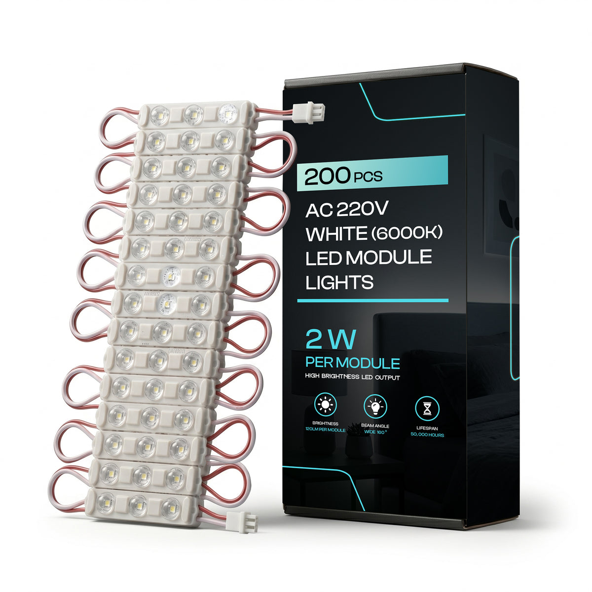 12V Cool White LED Module Light  IP65 10/20/50/100/200 Pack~4167