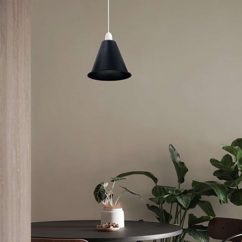Industrial Rustic Red Cone Shade Ceiling Pendant Light Shades-Application Image