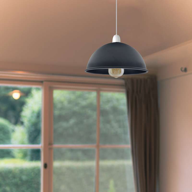 Modern 210mm Dome Easy Fit Ceiling Pendant Shades for Mods-Application Image