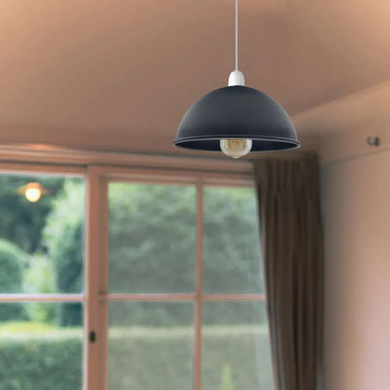 Metal Dome Vintage  Easy Fit Ceiling Lampshade