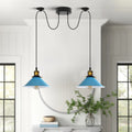 Blue Cone Shade Pendant | E27 Socket