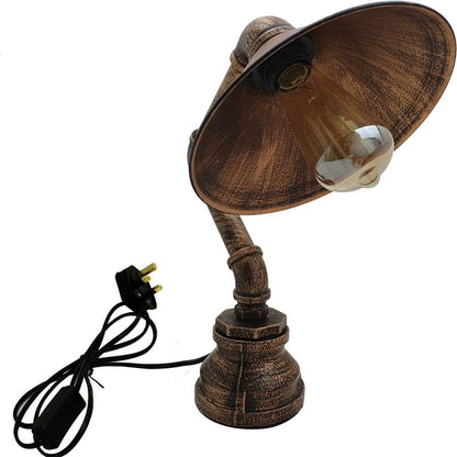 Desk Pipe Table Lamp Steampunk Light