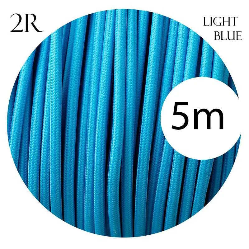  2 Core Round Italian Braided Cable 0.75mm
