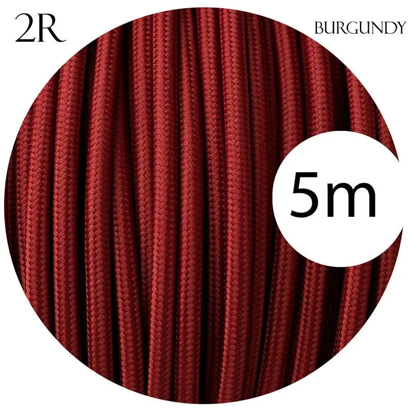2 Core Round Italian Braided Cable 0.75mm