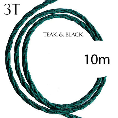 Twisted Vintage fabric Cable Flex0.75mm 3 Core
