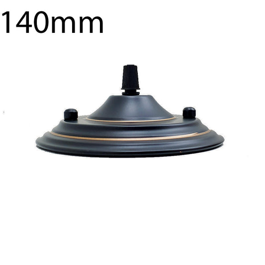 140 mm Single Outlet Drop Metal Front Fitting Light Gold Ceiling Rose