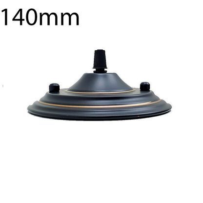 140 mm Single Outlet Drop Metal Front Fitting Ceiling Rose