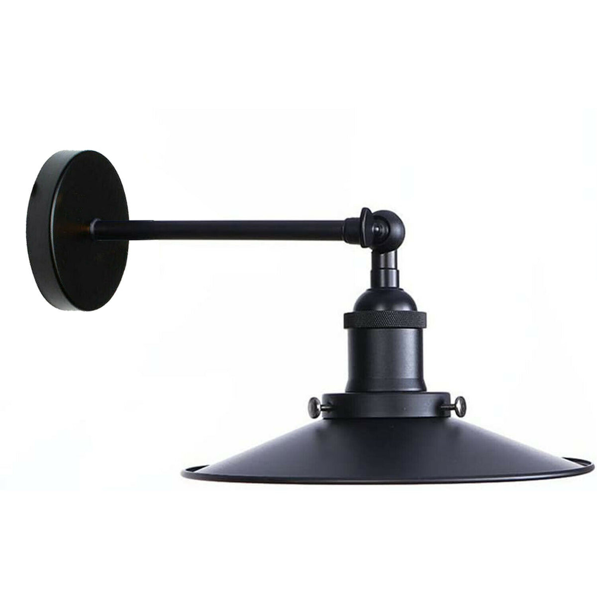 Vintage Black Shade Adjustable E27 Wall Sconces Light~1925 - Vintagelite